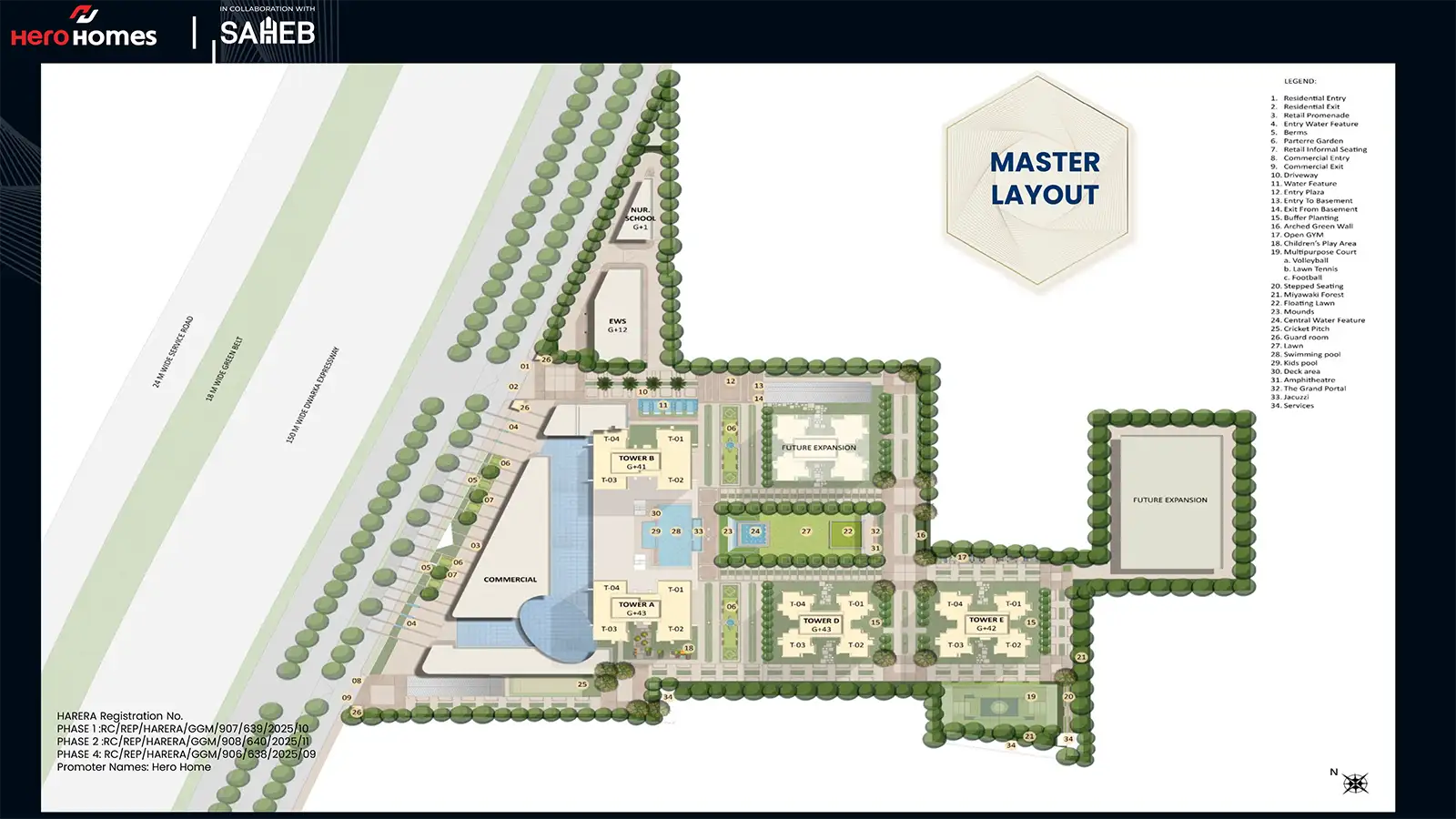 Hero Homes Palatial Master Plan